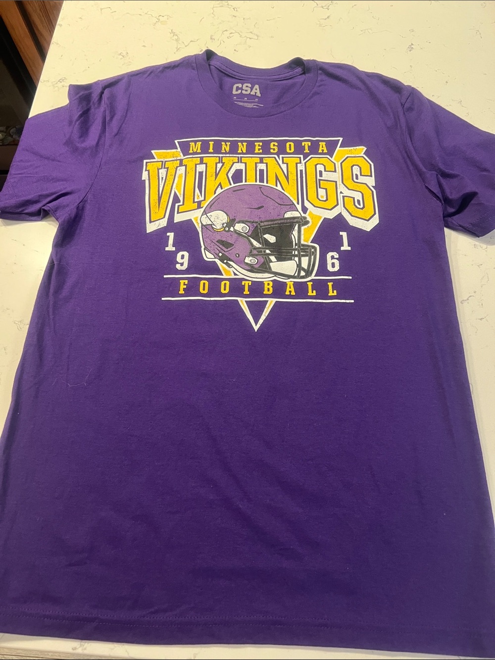 Minnesota Vikings Purple Graphic Tee by CSA